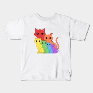 Rainbow cats Kids T-Shirt